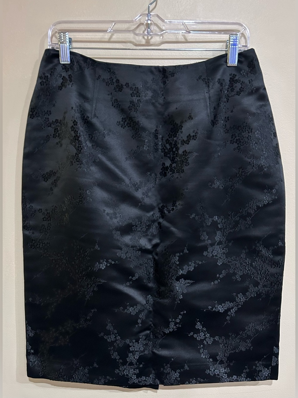 Isda & Co Silk Blend Pencil Skirt Floral Chinese Goth Size 12